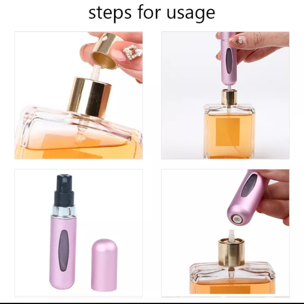 ⭐️🆕️ Refillable blue perfume empty bottle - Picture 6 of 7